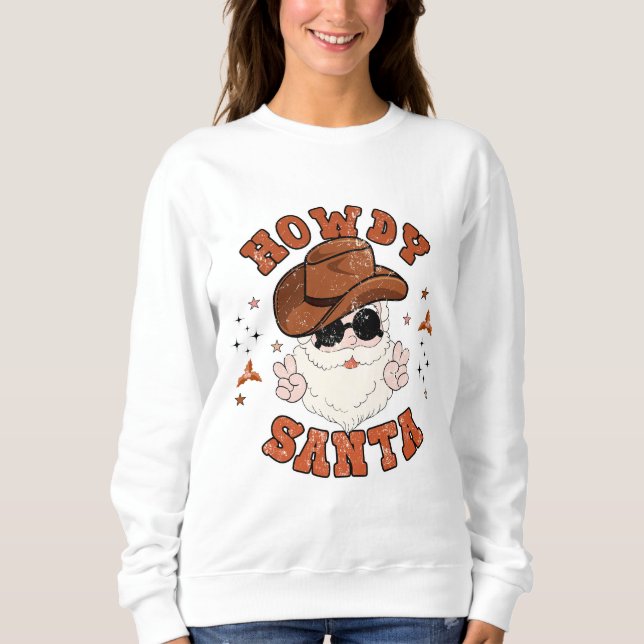 Howdy Santa T Shirt (Framsida)