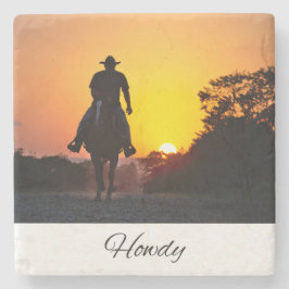 Howdy | Södra citat | Cowboy Life Stenunderlägg