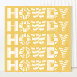 Howdy Southern Charm Hälsning Card Kort<br><div class="desc">Säg hej i äkta Texan stil med vårt Howdy Southern Charm Hälsning Card - en nod på de dagar då det var dags för retro charm och sydlig gästfrihet. Detta unika kort kommer säkert att ge nålskjuts åt någons ansikte med sin klassiska dragningskraft. Kortets framsida innehåller ett "Howdy"-meddelande i ett...</div>