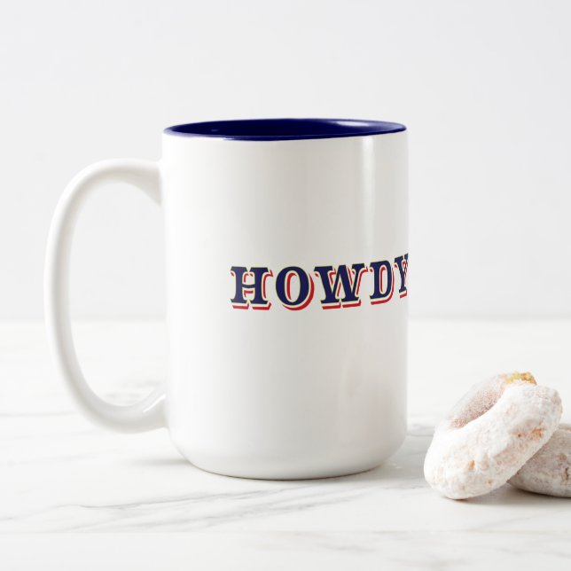 Howdy Two-Tone Coffee Mugg (Med munk)