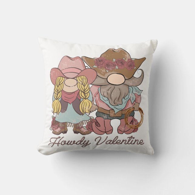 Howdy Valentine Land Gnomes Kudde (Framsida)