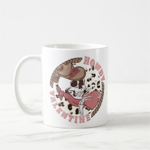 Howdy Valentine Skeleton Kaffemugg
