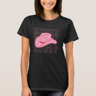 HOWDY Vit skjorta kvinnor - Vintage Country Cowgir T Shirt