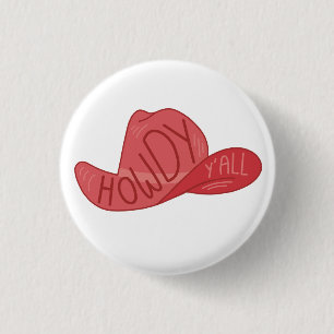 Howdy Y'all Cowboy/Cowgirl Hat Rosa Artwork Knapp