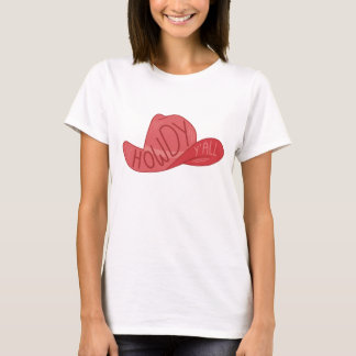 Howdy Y'all Cowboy/Cowgirl Hat Rosa Artwork T Shirt