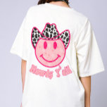 Howdy Y'all Western Cowgirl Bachelorette T Shirt<br><div class="desc">Howdy Y Western Cowgirl Nash Bash Brudens sida Tee</div>