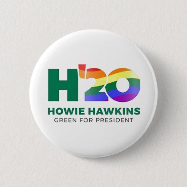 Howie Hawkins 2020 Knapp (Framsida)