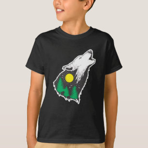 Howitt för skydd av skogarna i Varg Måne T Shirt
