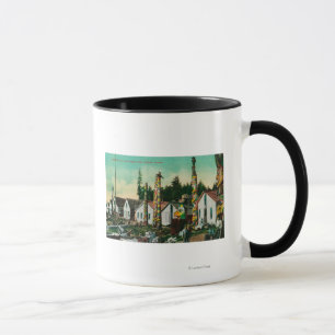 Howkan, Alaska indisk by och Totems Mugg