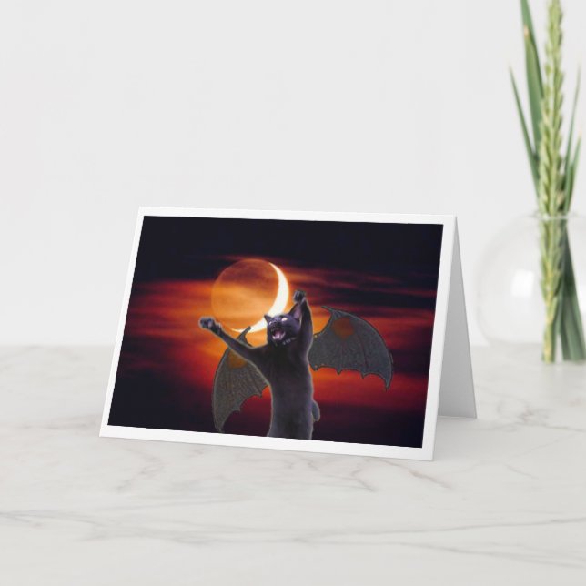 Howl-o-ween Demon Kitteh Kort (Framsida)