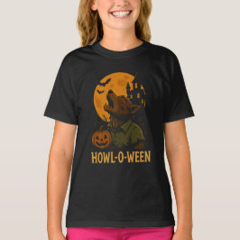 Howl-O-Ween Halloween T-Shirt - Funny Werevarg Pun