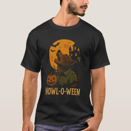 Howl-O-Ween Halloween T-Shirt - Funny Werevarg Pun