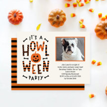 Howl-O-Ween-inbjudan till Halloween fest i Hund
