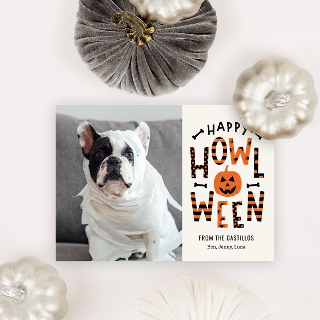 Howl-O-Ween Pet Halloween-fotokort Kort (Skapare uppladdad)