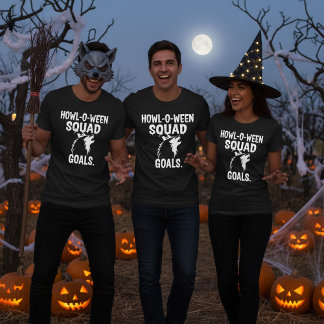 Howl-o-ween Squad Goals – Funny Halloween Dog T Shirt