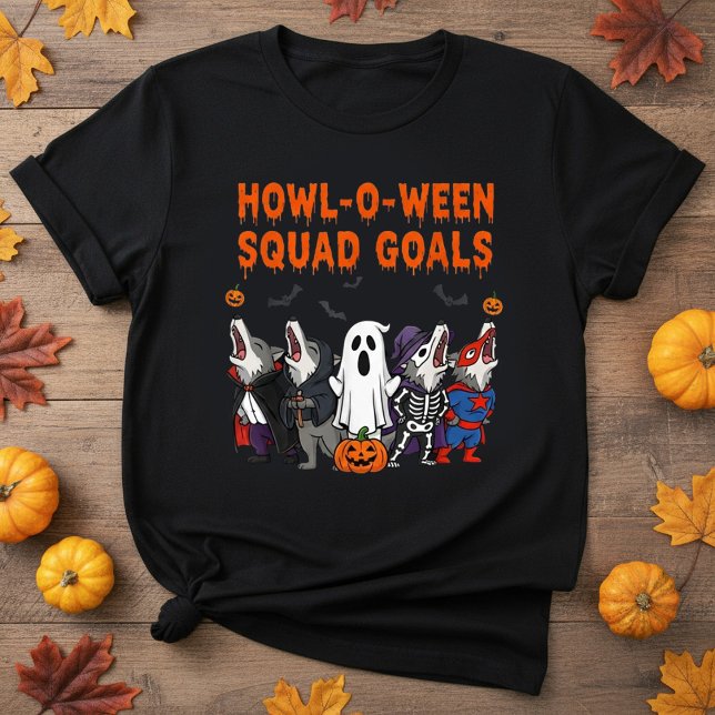 Howl-o-ween Squad Goals – Funny Halloween T Shirt (Skapare uppladdad)