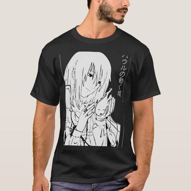 Howl Sweatshirt, Howl_s Flytta Castle, Anime Hoodi T Shirt (Framsida)