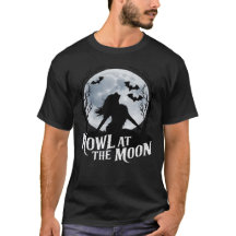howl vid måne halloween t-shirt