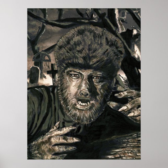 Howl vid Måne Poster (Framsidan)