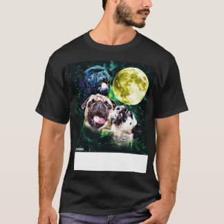 Howl vid Måne Pug Lastbil Stop Tee