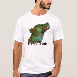 Howl Yeah! Rymdgalax Varg Siluett T-Shirt