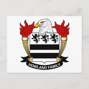 Howland Family Crest Vykort