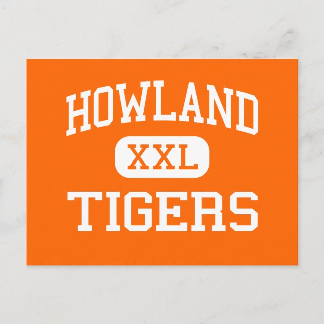 Howland - Tigers - High School - Warren Ohio Vykort (Framsida)