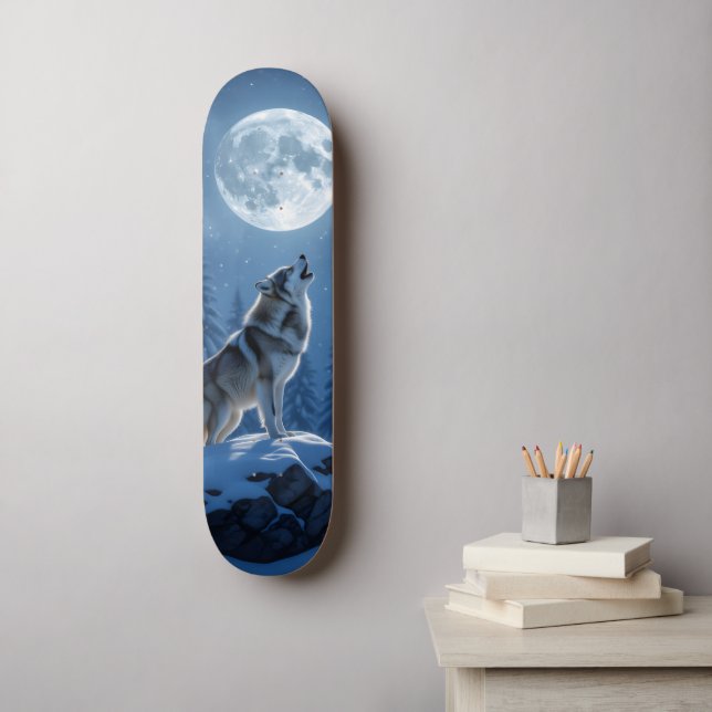 Howlande Varg Mini Skateboard Bräda 18,5 Cm (Väggkonst)