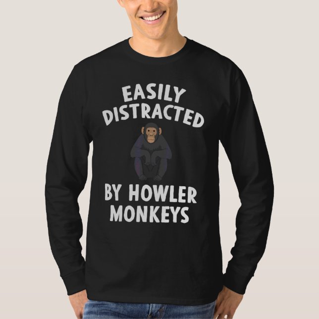 Howlapa Monkey Kläder  Fantastisk  Apor  Design T Shirt (Framsida)