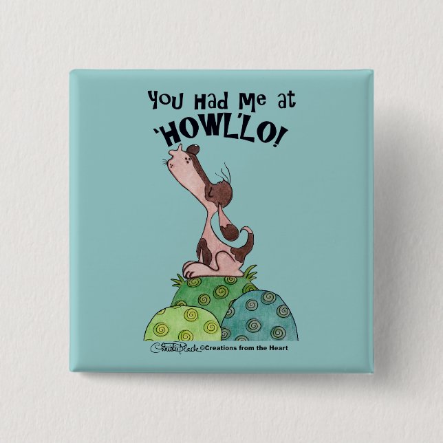 Howler Hund Knapp (Framsida)