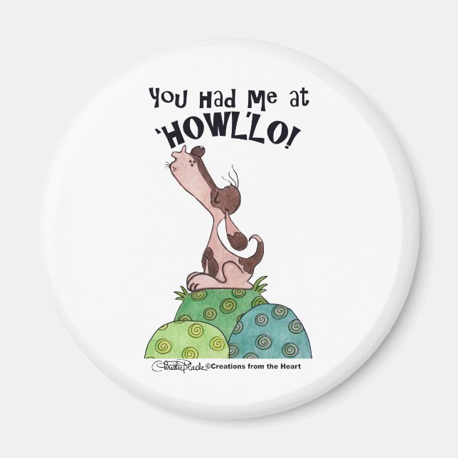 Howler Hund Magnet (Framsidan)