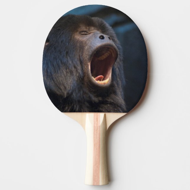 Howler Monkey howling - Funny Paddle Pingisracket (Framsidan)