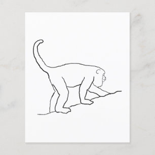 Howler Monkey, Walking. Flygblad