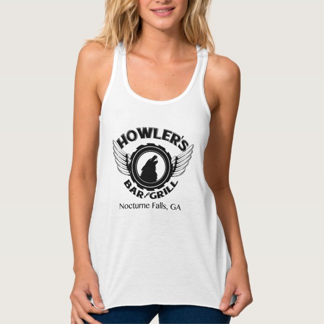 Howlers Dam Tank Linne Med Racerback (Framsida)