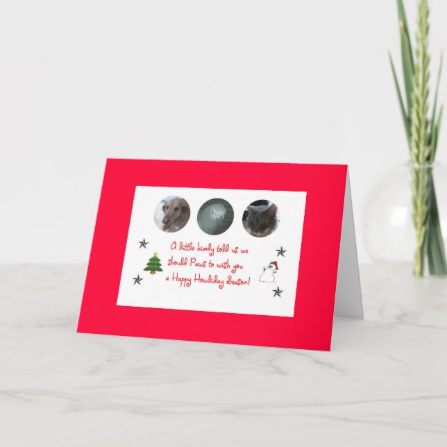 howliday lycklig helgkort (Framsida)