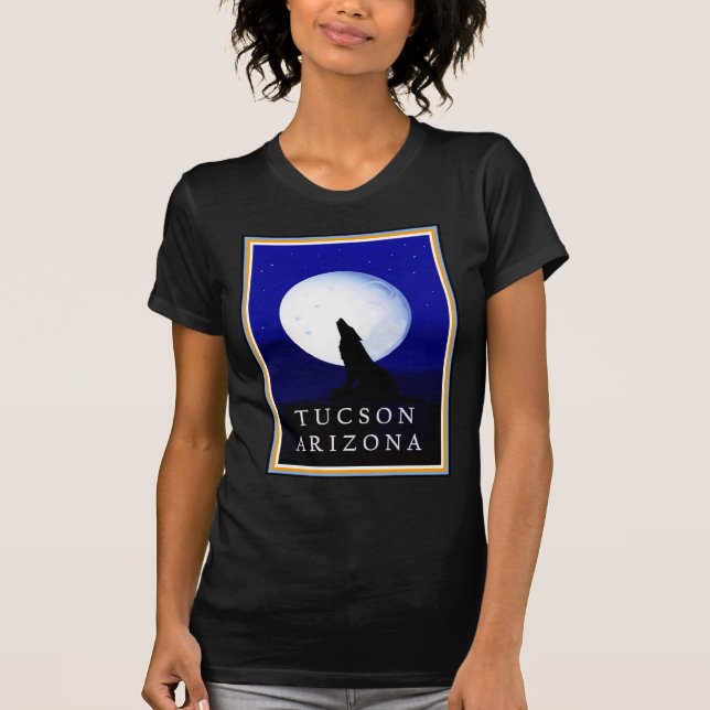 Howlin Coyote - Tucson Arizona T-shirt (Framsida)
