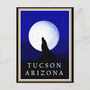 Howlin Coyote - Tucson Arizona Vykort