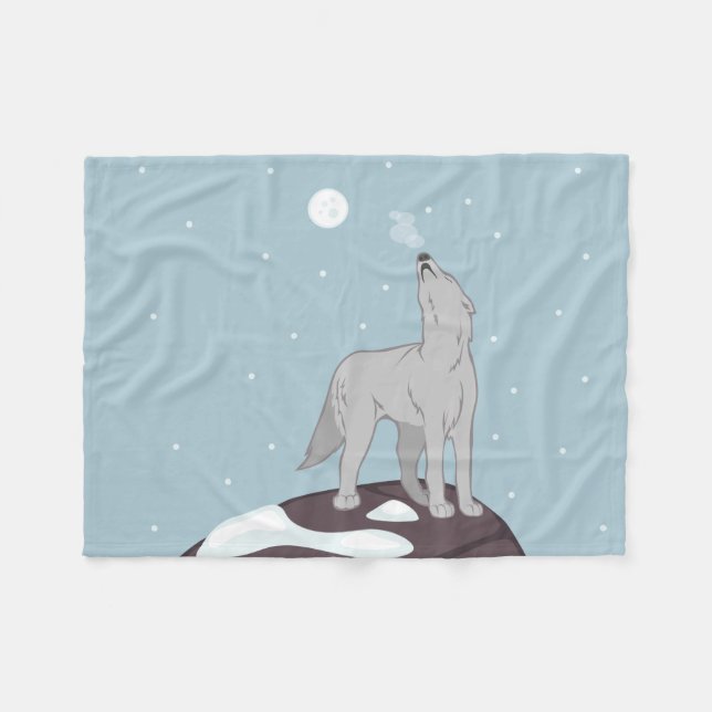Howling Arktis Varg Fleecefilt (Framsidan (Horisontell))