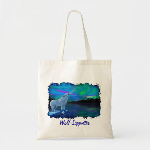 Howling Arktis Varg & Northern Ljus Tote Bag Tygkasse