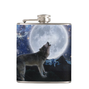Howling Arktis Varg Wildlife Fickplunta