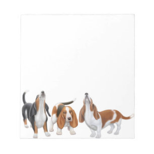 Howling Basset Hound Hundar Anteckningsblock