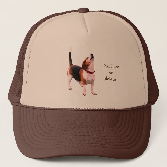 Howling Beagle Dog Personalized Keps (Framsida)
