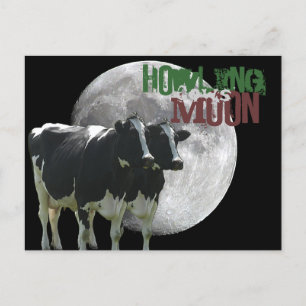 Howling Cows Måne Vykort