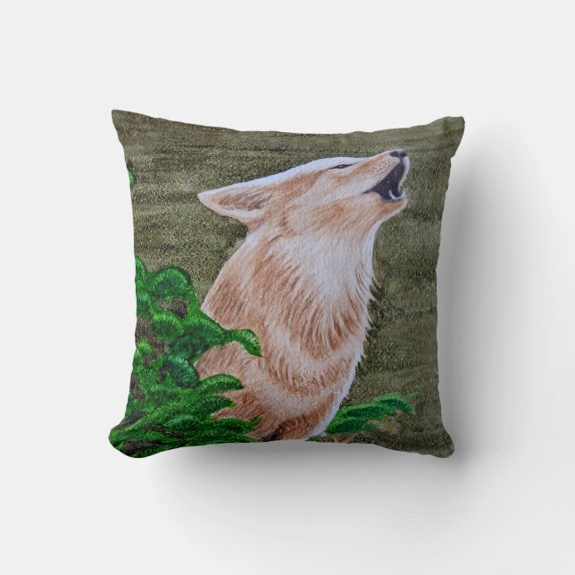 Howling Coyote Kudde (Framsida)