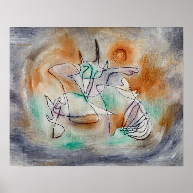 Howling Hund (1928) av Paul Klee Poster (Framsidan)