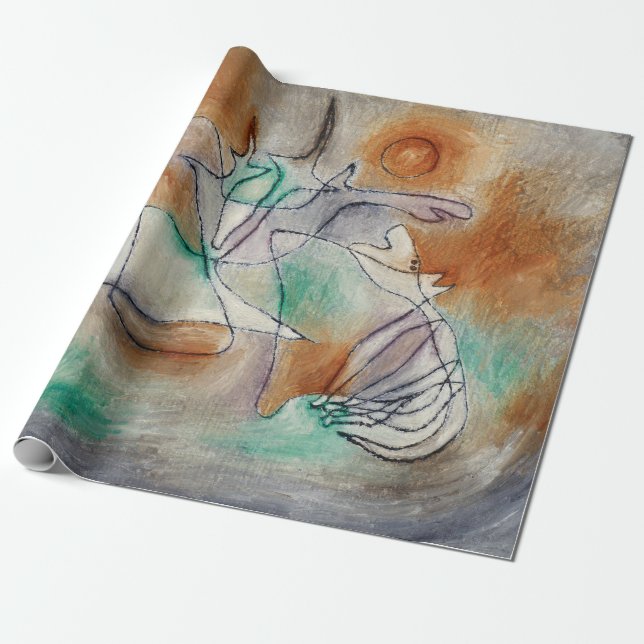 Howling Hund av Paul Klee Presentpapper (Utrullad)