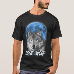 Howling Lone Varg Shirt on Måne Gift Funny T-Shirt
