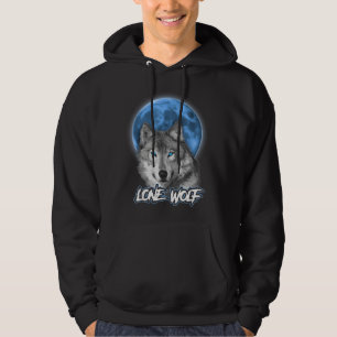 Howling Lone Varg Shirt on Måne Gift Funny T-Shirt Hoodie