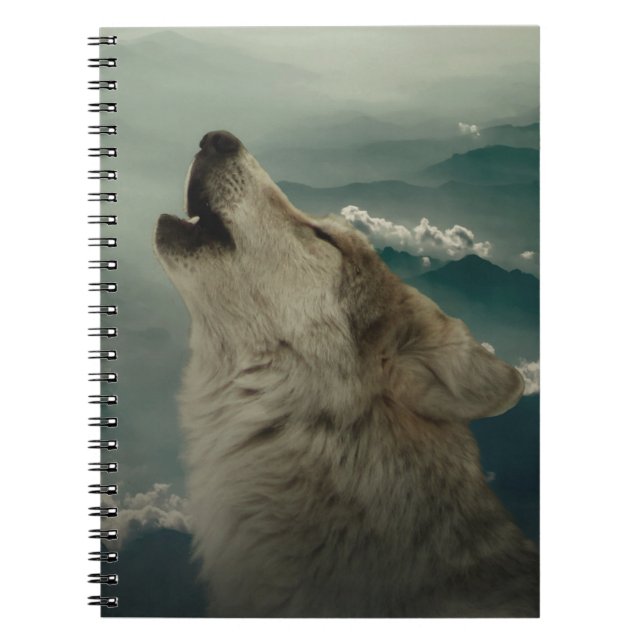 Howling Varg Anteckningsbok (Framsidan)