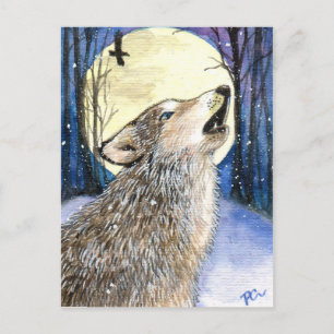 Howling - Varg Art Vykort